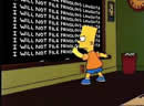 Bart's chalkboard