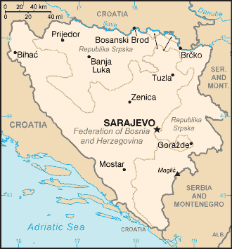 Bosnia map