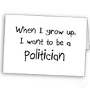 I wanna grow up to be a politician